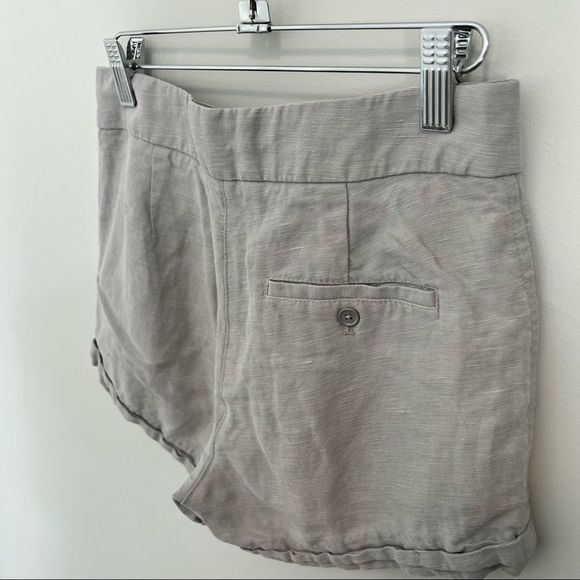Aritzia Wilfred Allegra Shorts Light Grey Linen  Shorts - Picture 7 of 14